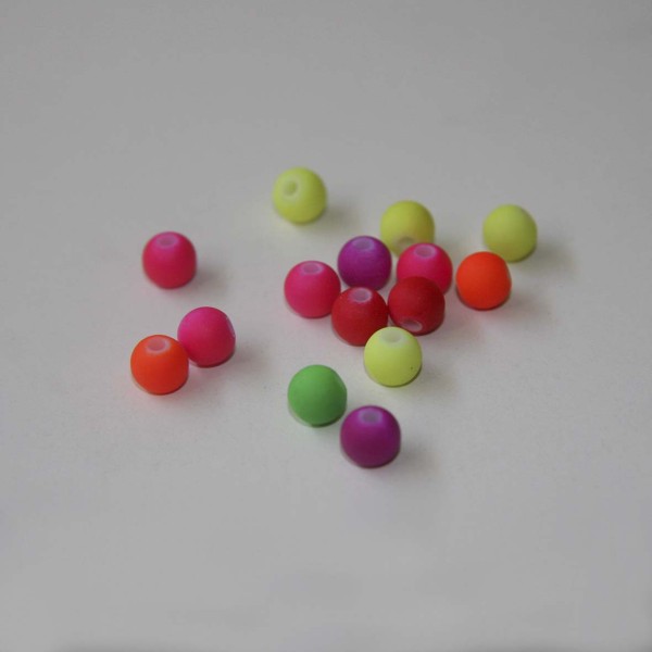 Pack de 15 bolitas fluor de 6mm