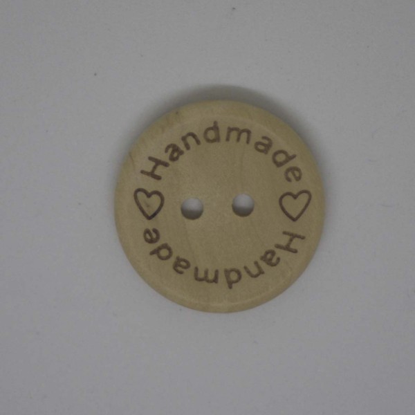 Botón Handmade madera