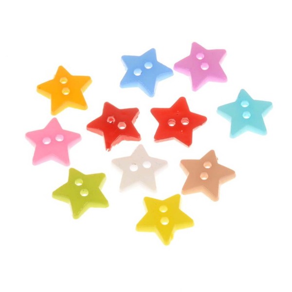 Botón estrella pack 5