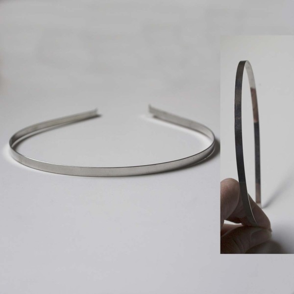 Diadema 5mm plata