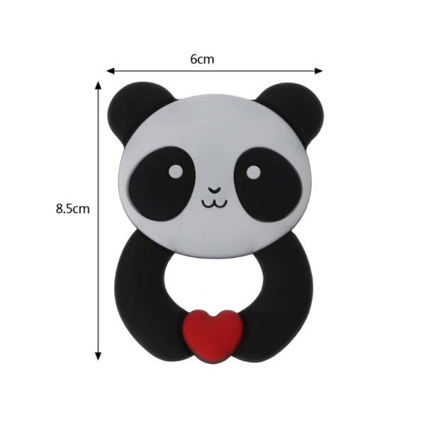 Mordedor Oso Panda Corazón