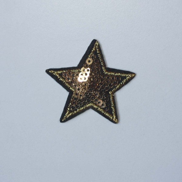 Estrella Lentejuleas Dorada 41 x 40 mm