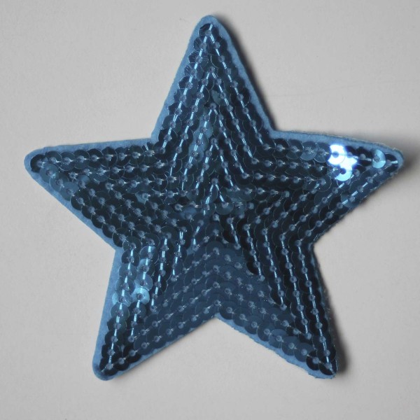 Estrella con lentejuelas 9x9cm