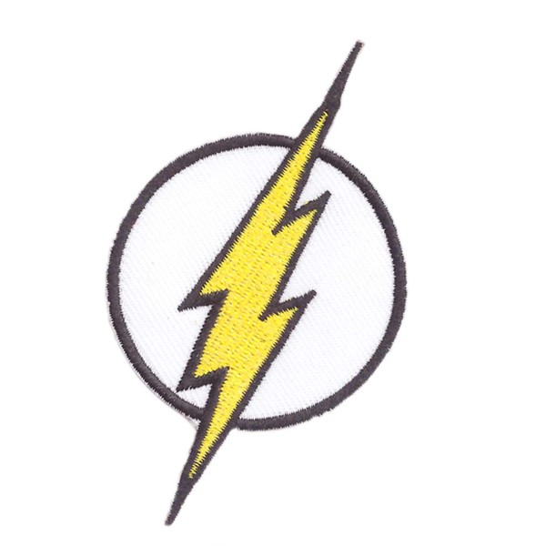 Parche Flash Blanco 6,5 cm