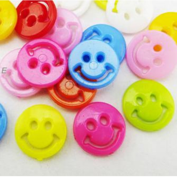 Pack 5 botones carita 13mm