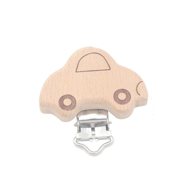 Chupetero de Madera Coche sin dibujo