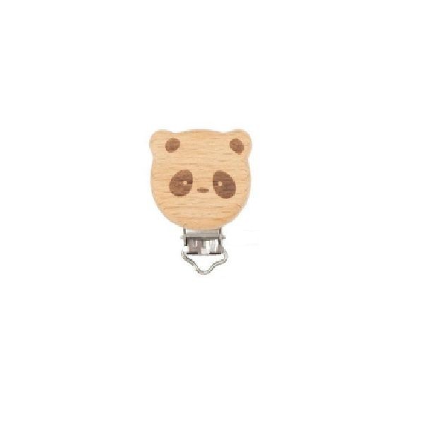 Chupetero de madera Panda dibujo