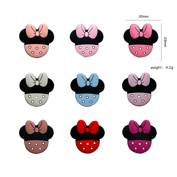Pieza silueta minnie bicolor