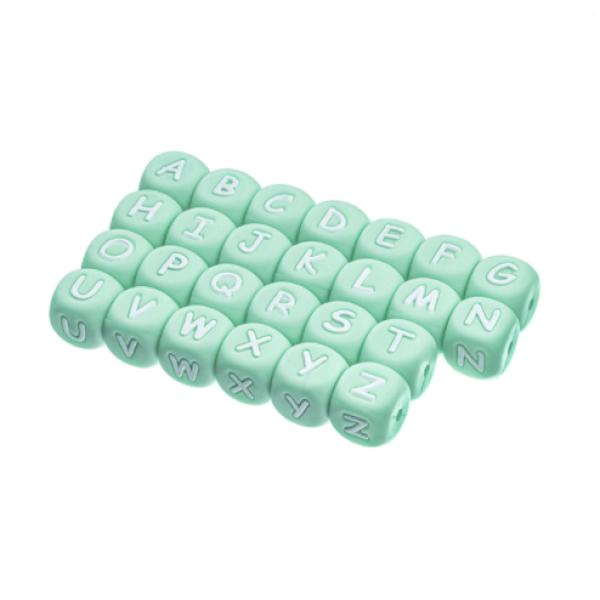 Letra silicona 12mm Mint