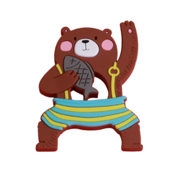 Mordedor Oso con pescado