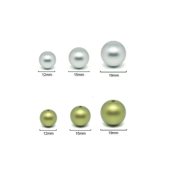 Bola 15mm Oro y Plata
