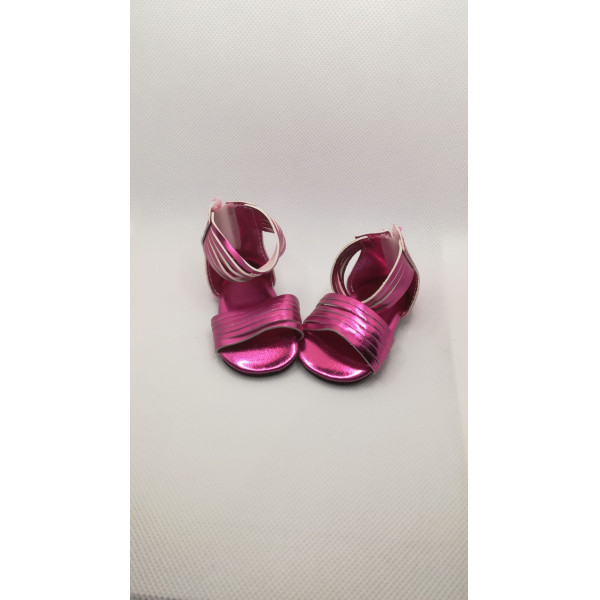 Sandalia Romana Fucsia 7cm