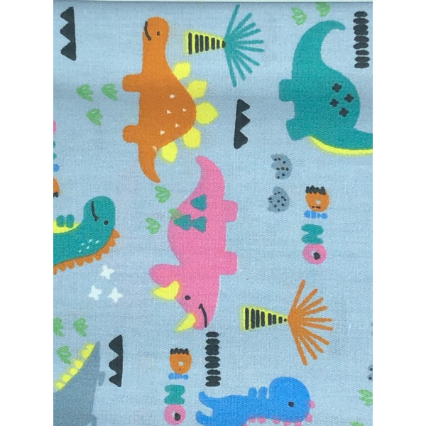 Tela Algodón Dinosaurio