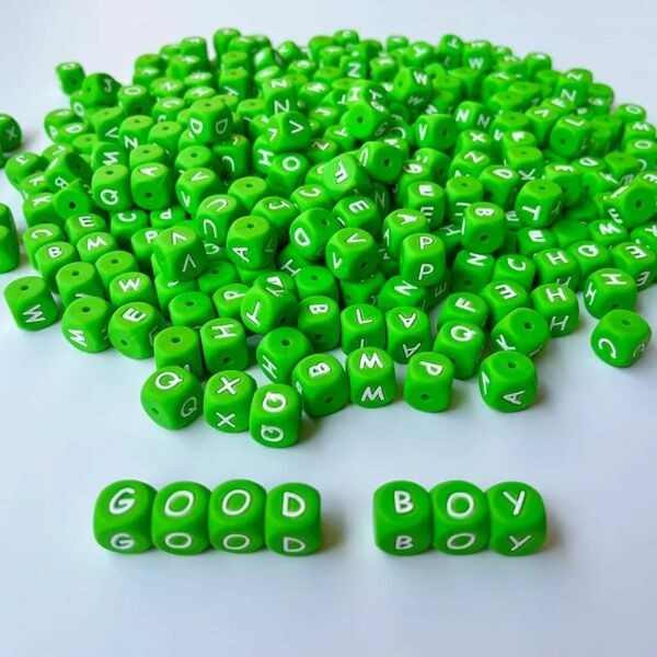 Letra silicona 12mm Verde