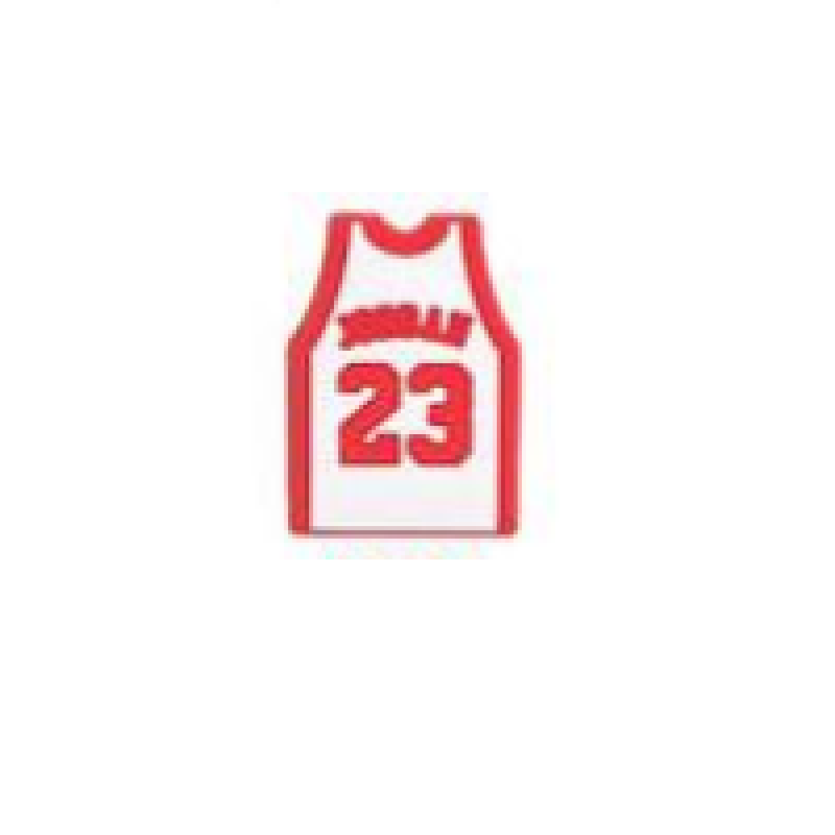 Pieza Deportes Camiseta Jordan Blanca y Roja