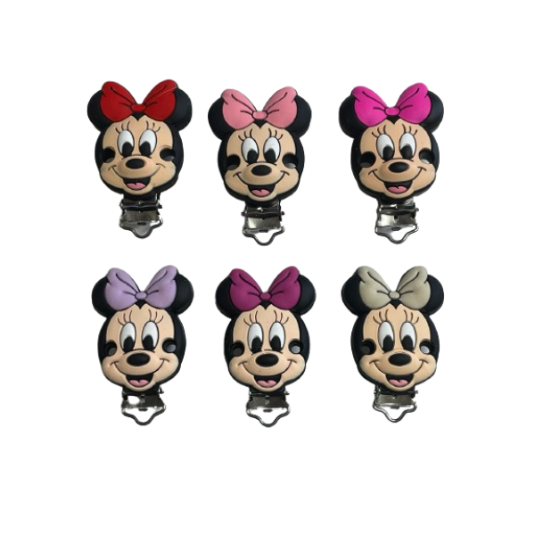 Chupetero Minnie Cara Beige