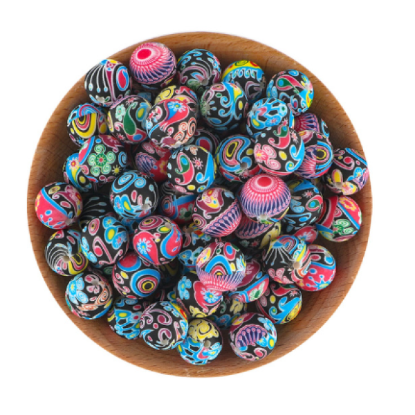 Bola 15mm M. Negro Multicolor (222)