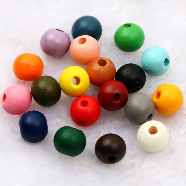 Bola 12mm Madera Barnizada