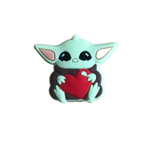 Pieza Baby Yoda Corazón