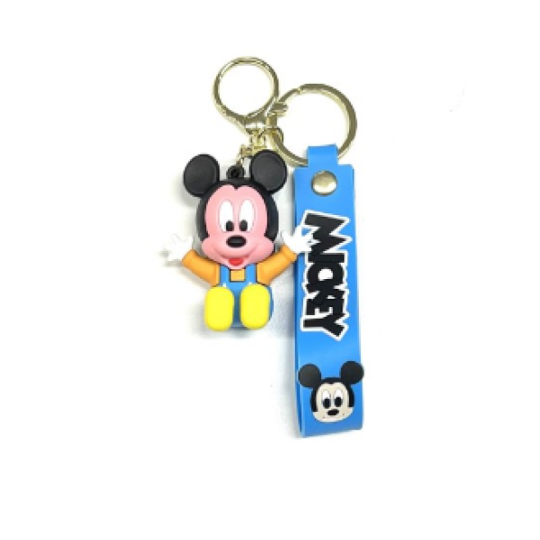 Llavero Mickey y Minnie Mickey Bebe Azul