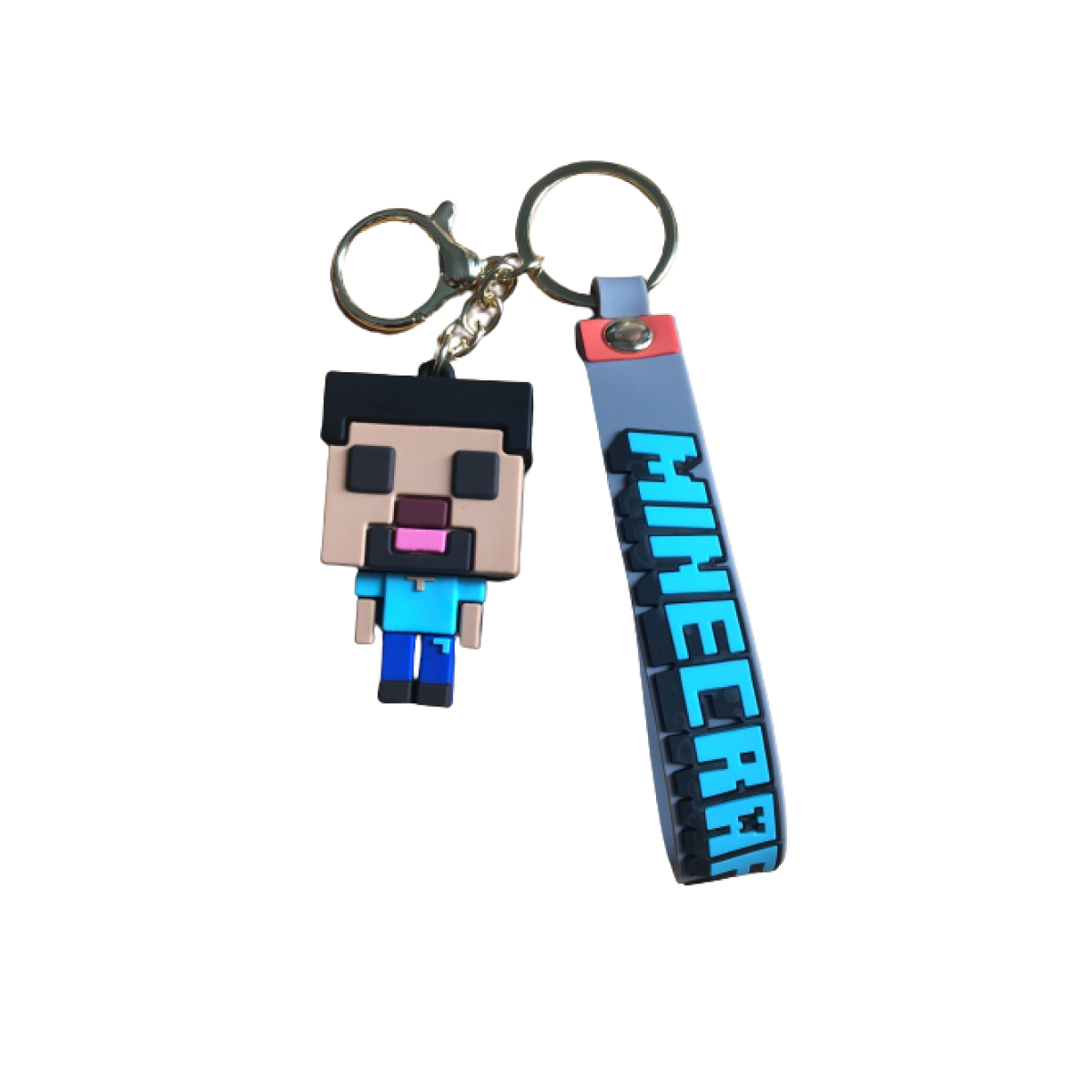Llavero Minecraft Gris