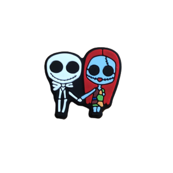 Pieza Pesadilla Jack y Sally caricatura