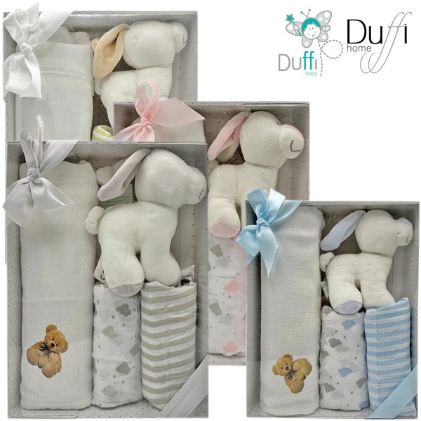 Set de Regalo Peluche + 3 gasas "especial bordar" Ref. 0987