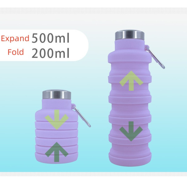 Botella de Agua extensible - Silicona Libre de BPA