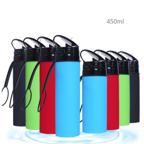 Botella de Agua 600ml - Silicona Libre de BPA