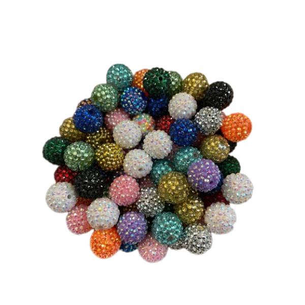 Bola 16mm Acrílicas con brillantes