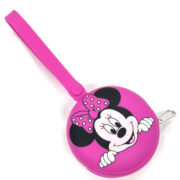 Porta Chupetero Minnie Fucsia 2