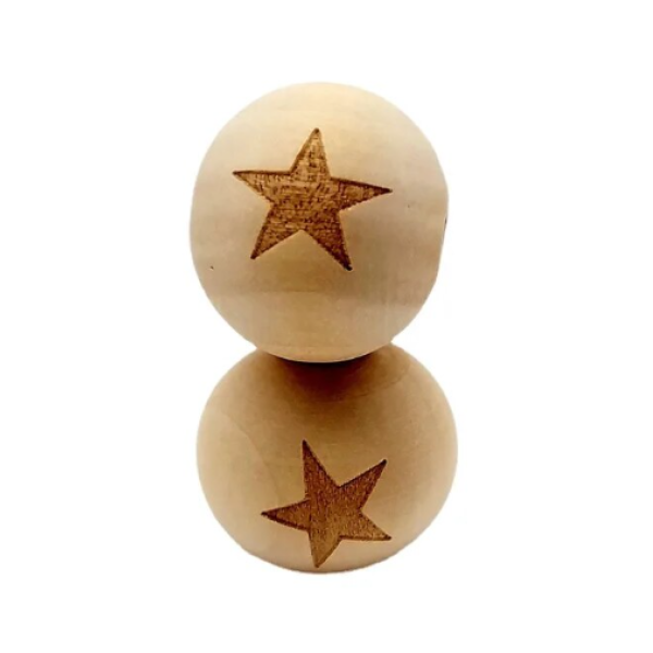 Bola Madera 20mm - Estrella