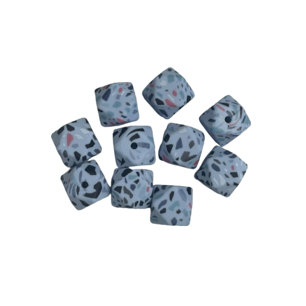 Hexágono 14mm granito azul