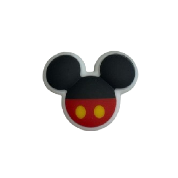 Pieza silueta mickey rojo y negro