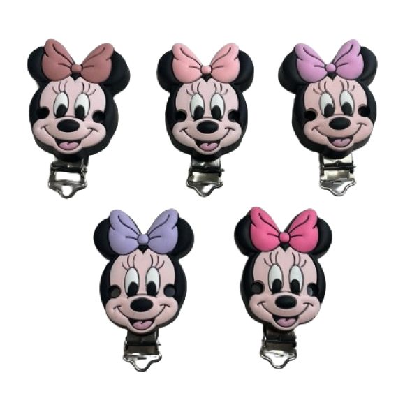 Chupetero Minnie Cara Sonrosada