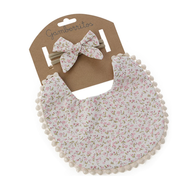 10755 Pack de babero y lazo 18x19