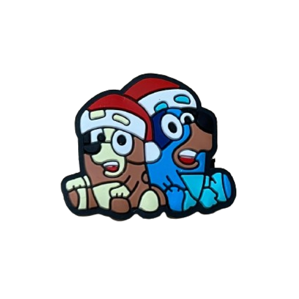 Pieza Bluey y Bingo Navidad
