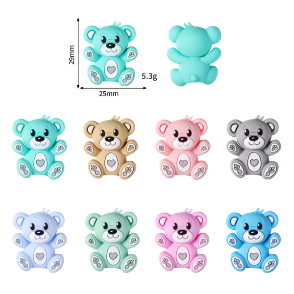 Pieza Oso de Colores 3D (3)