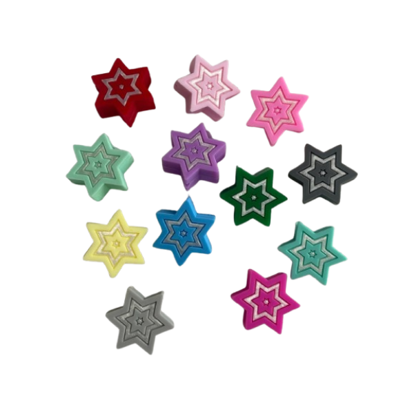 Pieza Estrella 6 puntas 1,8cm