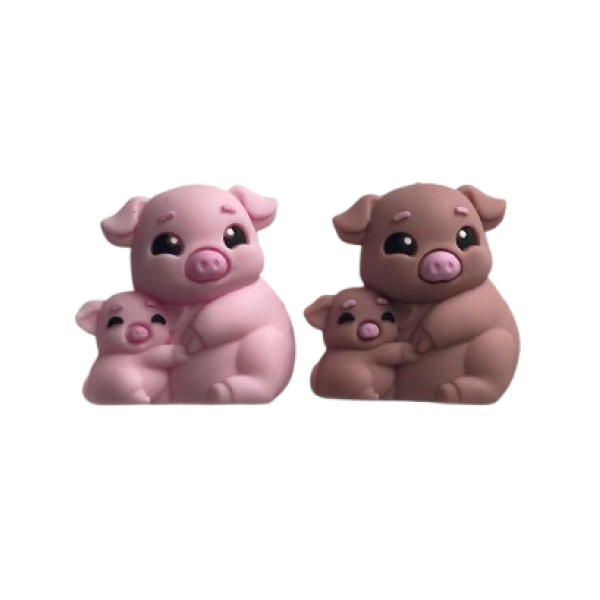 Pieza Familia Cerdito 3D