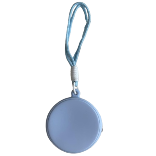 Porta Chupetero 4 Liso Azul Bebé