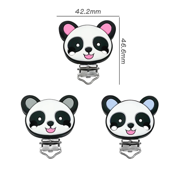 Chupetero Oso Panda de Colores