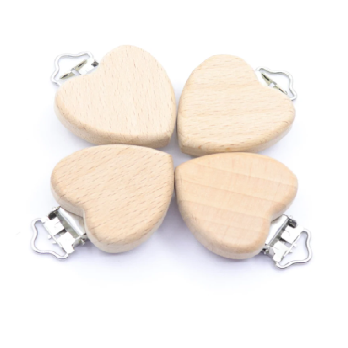 Chupetero de madera Corazón Vuelto