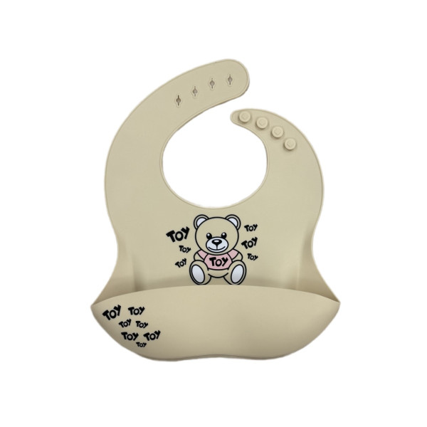 Babero Toy Beige Rosa Bebé