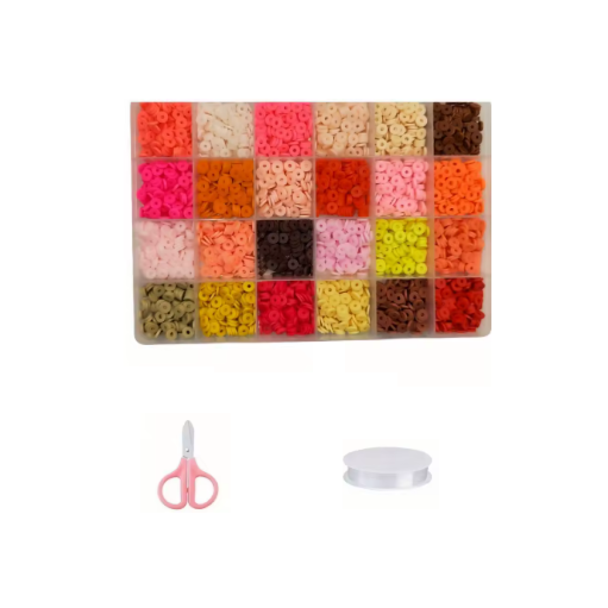 Caja de Abalorios 6mm arcilla polimérica Modelo B