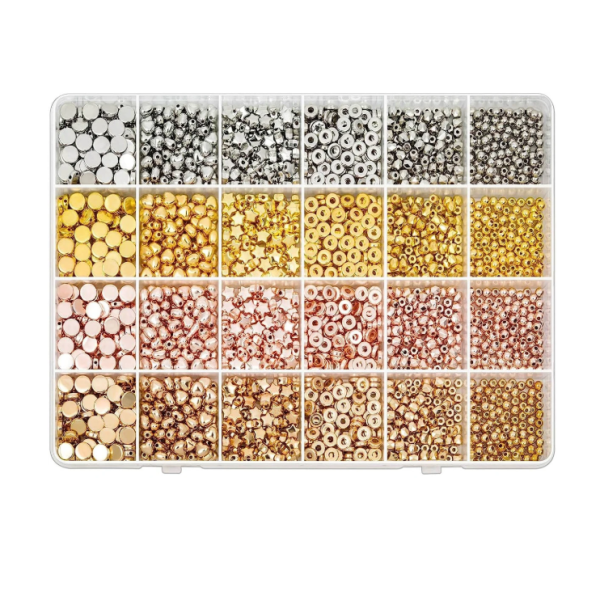 Caja de Abalorios Surtidos Metálicos Modelo 1