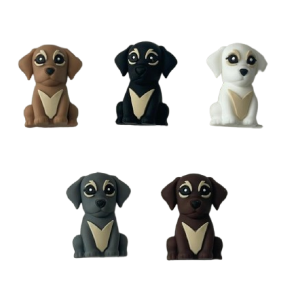 Pieza Perro Sentado 3D (5)