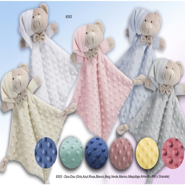 9353 DOUDOU ATERCIOPELADO OSITO TOPOS.
