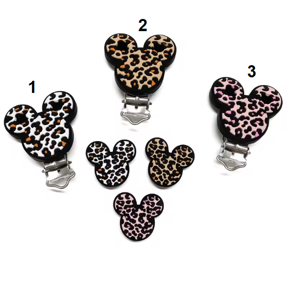 Pack Chupetero + Pieza Silueta Mickey Animal Print