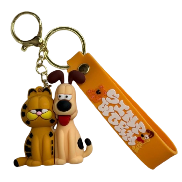 Llavero Garfield y Oddie